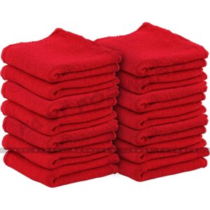 red shop towel